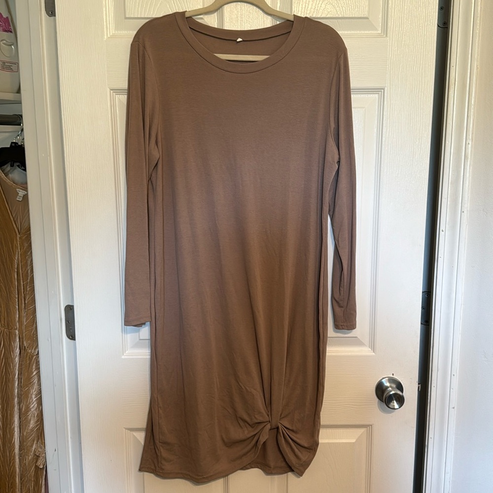 Unknown Brand, Bodycon style long sleeve dress, size XL